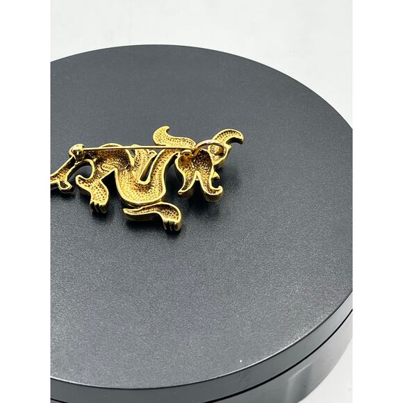 MMA Chinese Dragon Brooch Pin Pendant Metropolitan Museum of Art 1970s Vintage - Picture 7 of 8